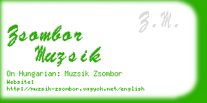 zsombor muzsik business card